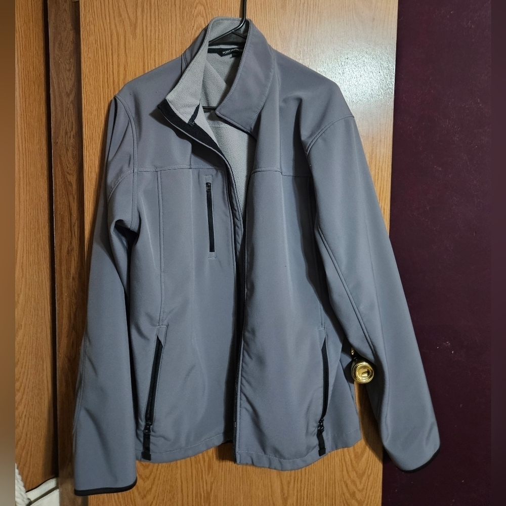Mens XLT port authority gray full zip jacket!